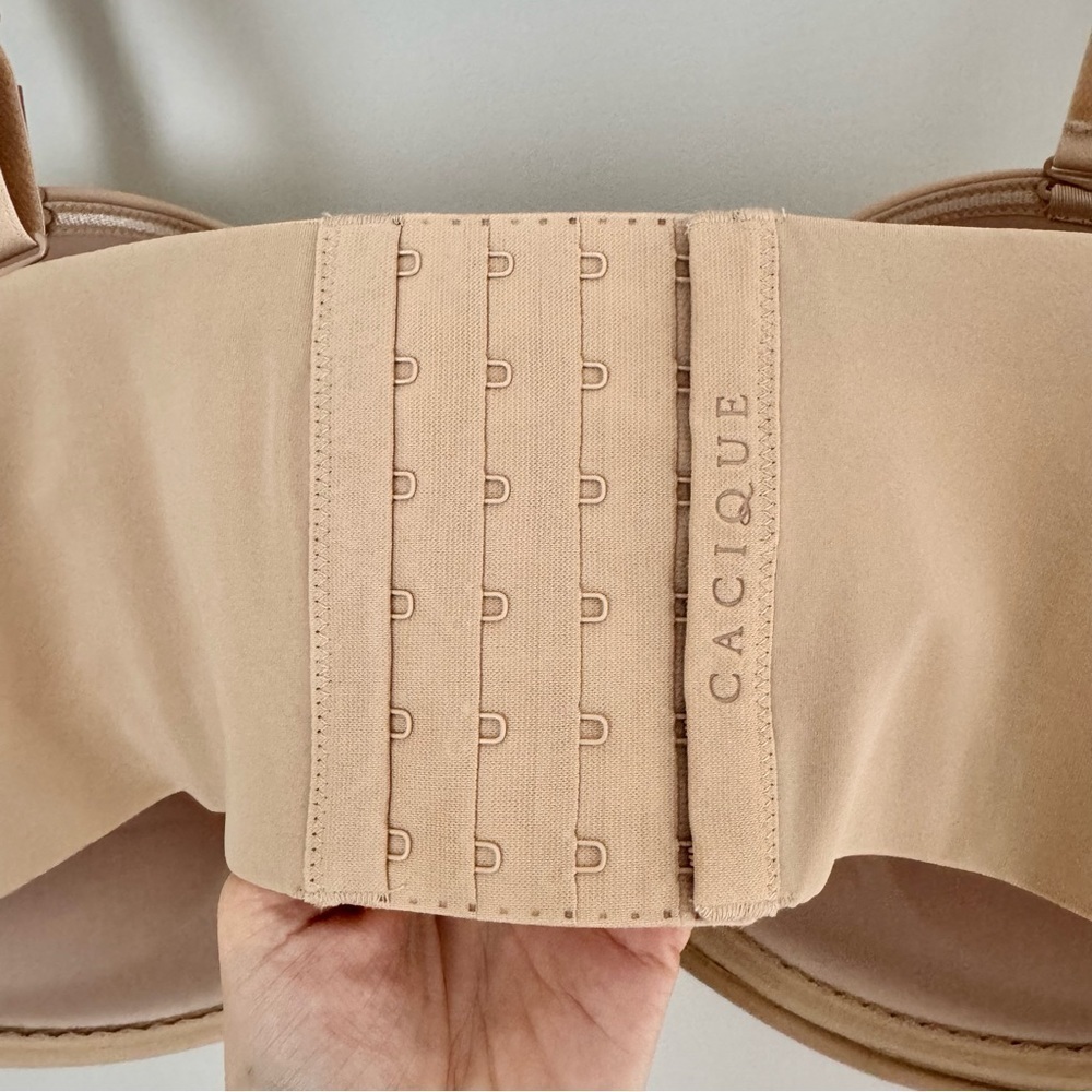 NWT Cacique Nude Multi-Way Boost Strapless Bra in Cafe 46DDD - Picture 12 of 14
